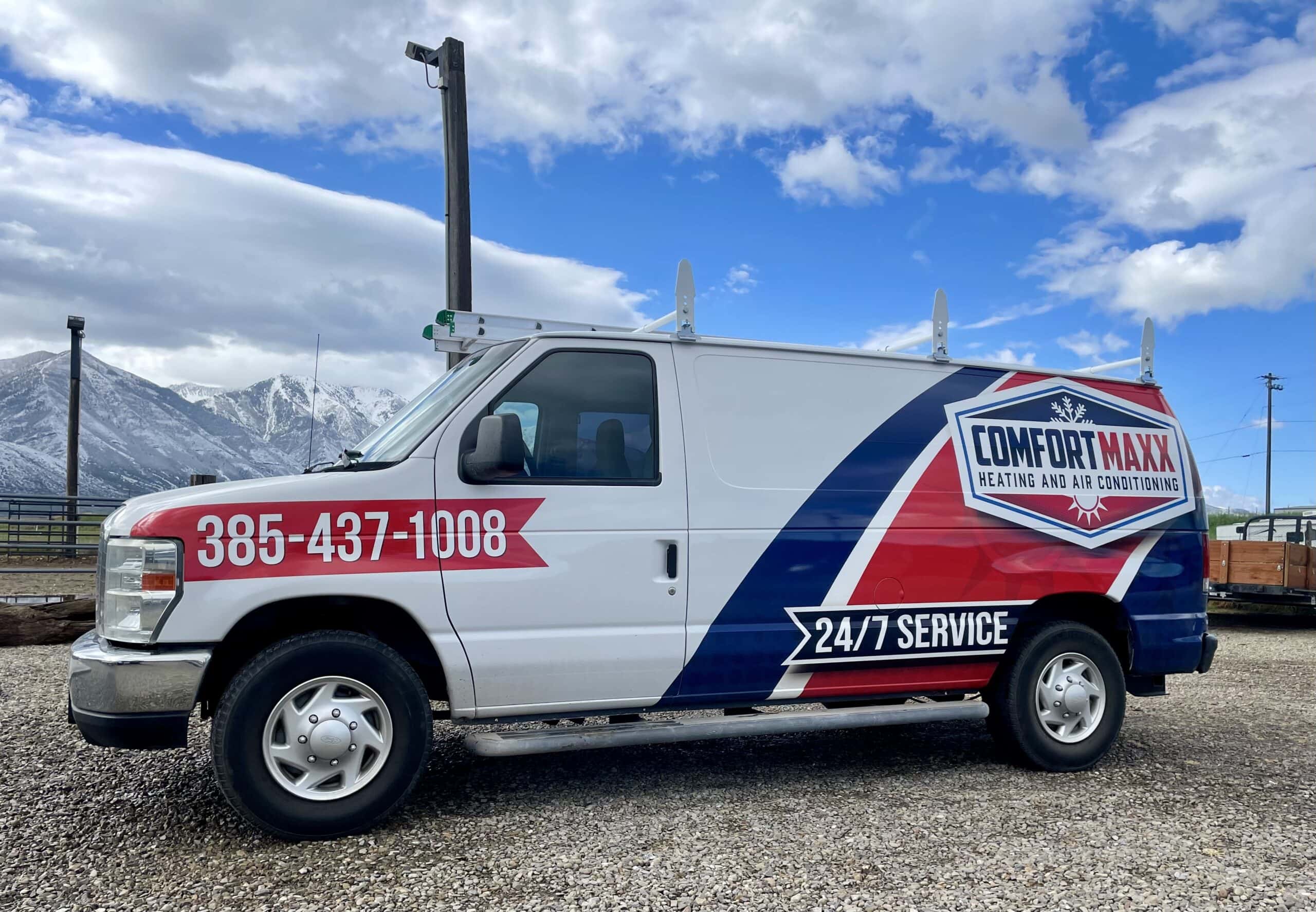 Comfort Maxx Company Van Heating and Air Conditioning on the road